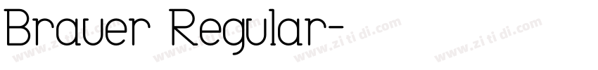 Brauer Regular字体转换
